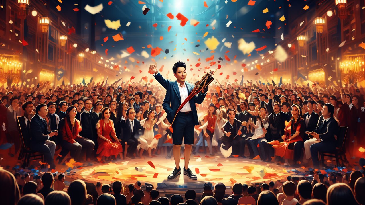 “激情点燃：现场观众的呐喊声震天动地”